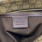 Gucci Shoulder Bag GG Supreme Brown Champagne Gold — view 5