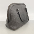 Gucci Handbag Guccissima Leather Dark Brown Silver 2-Way Bag — view 2