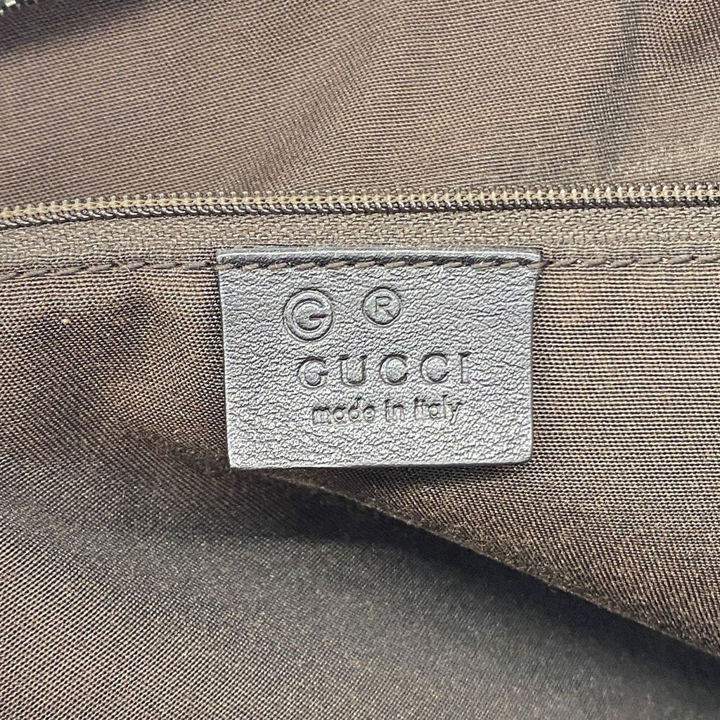 Gucci Handbag Guccissima Leather Dark Brown Silver 2-Way Bag — view 5