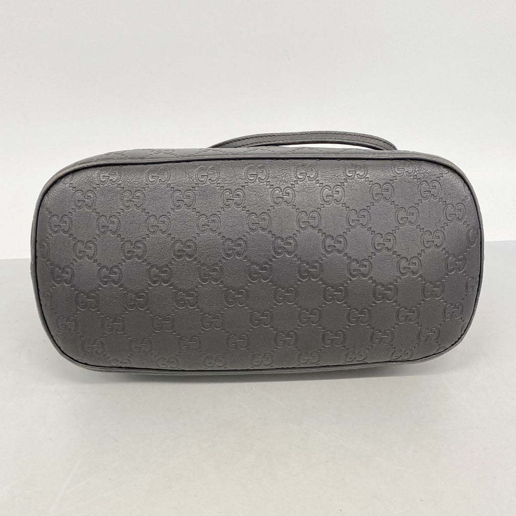 Gucci Handbag Guccissima Leather Dark Brown Silver 2-Way Bag — view 3