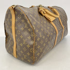 Louis Vuitton Boston Bag Monogram Keepall Bandouliere 55 Brown — view 2
