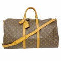 Louis Vuitton Boston Bag Monogram Keepall Bandouliere 55 Brown
