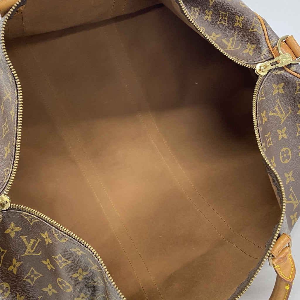 Louis Vuitton Boston Bag Monogram Keepall Bandouliere 55 Brown — view 4
