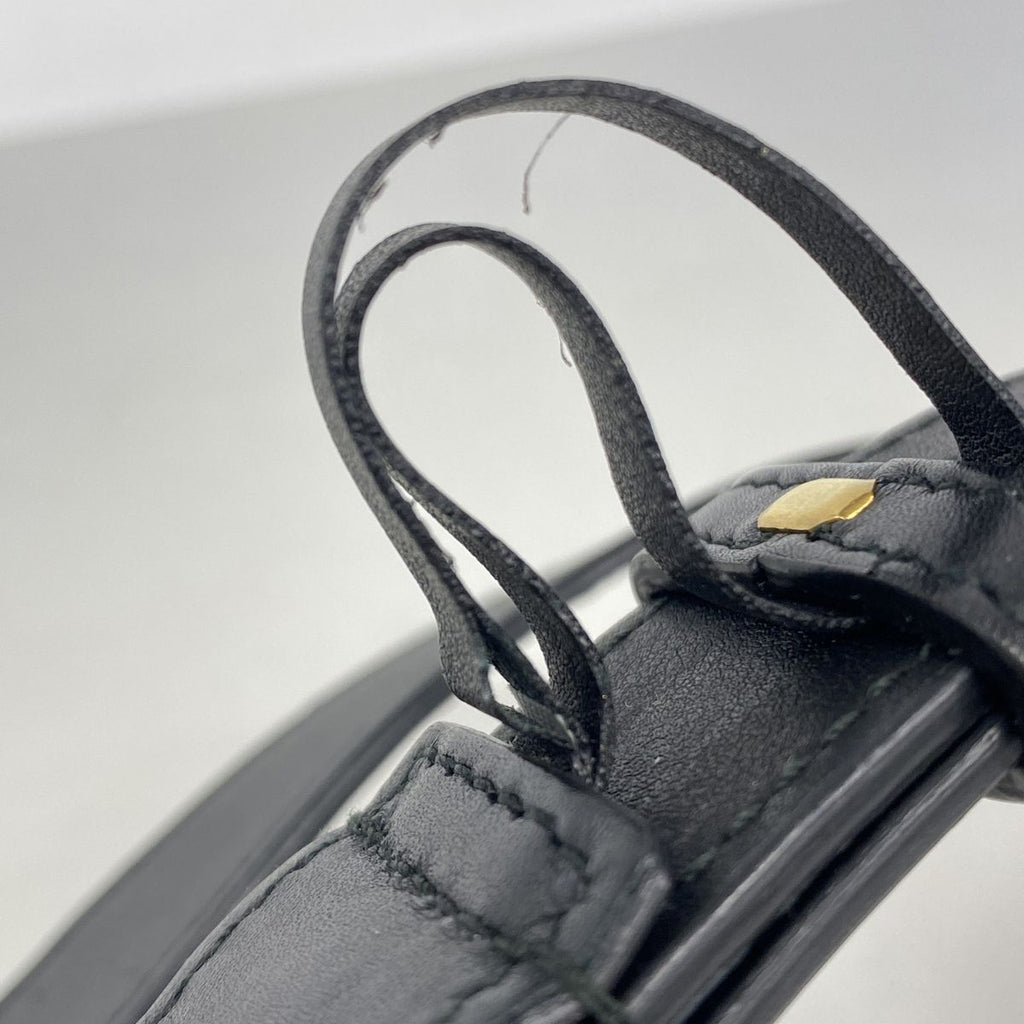 Gucci Waist Bag GG Marmont Leather Black Gold — view 7