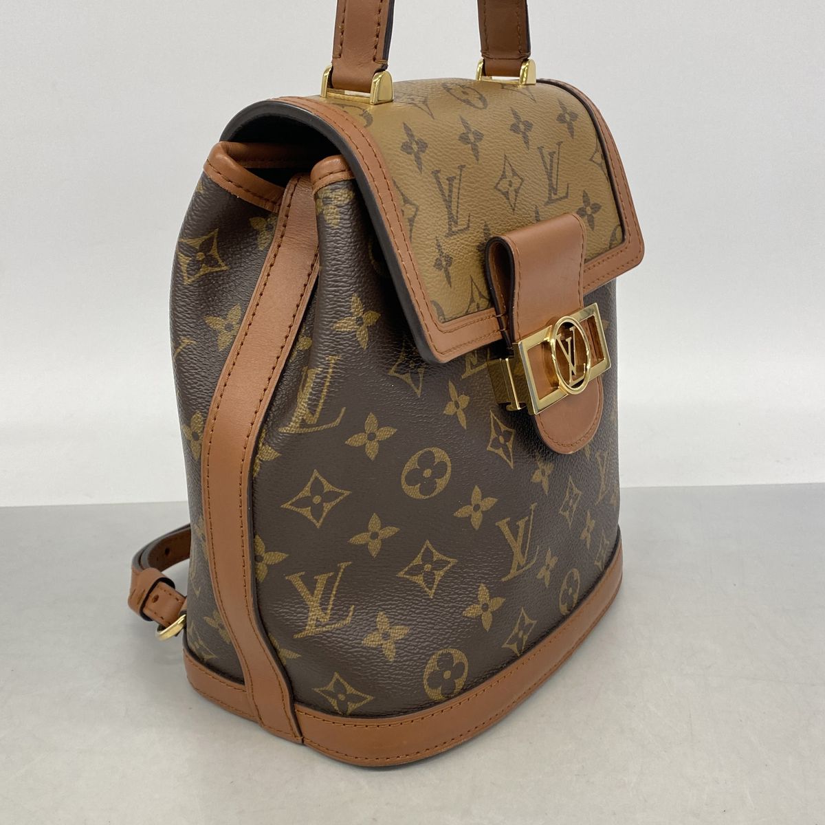 Louis Vuitton Backpack Monogram Reverse Dauphine Brown — view 2