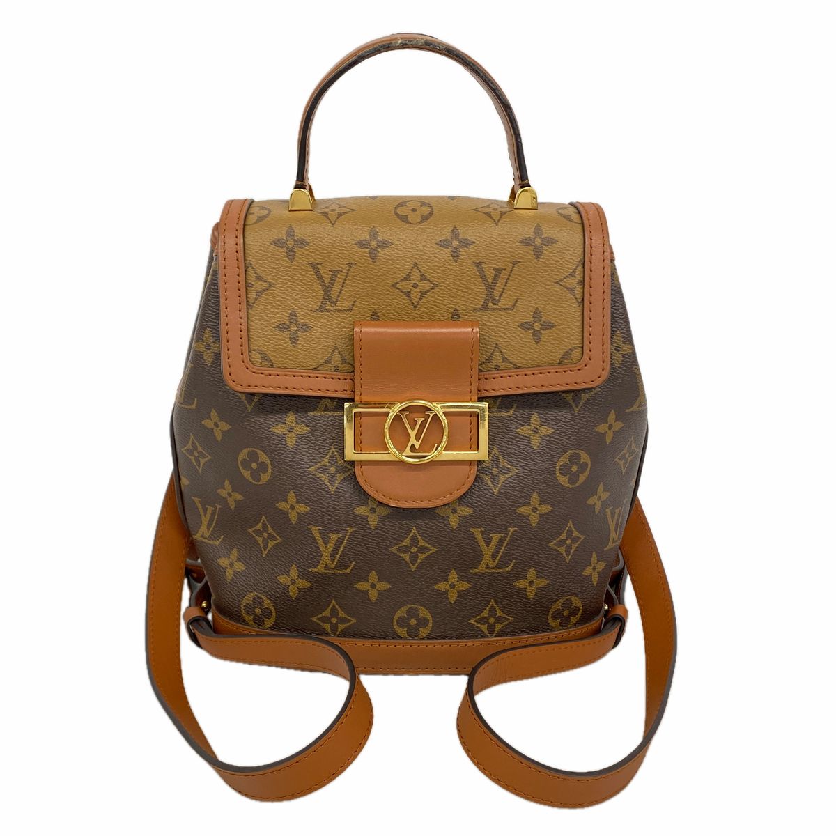 Louis Vuitton Backpack Monogram Reverse Dauphine Brown