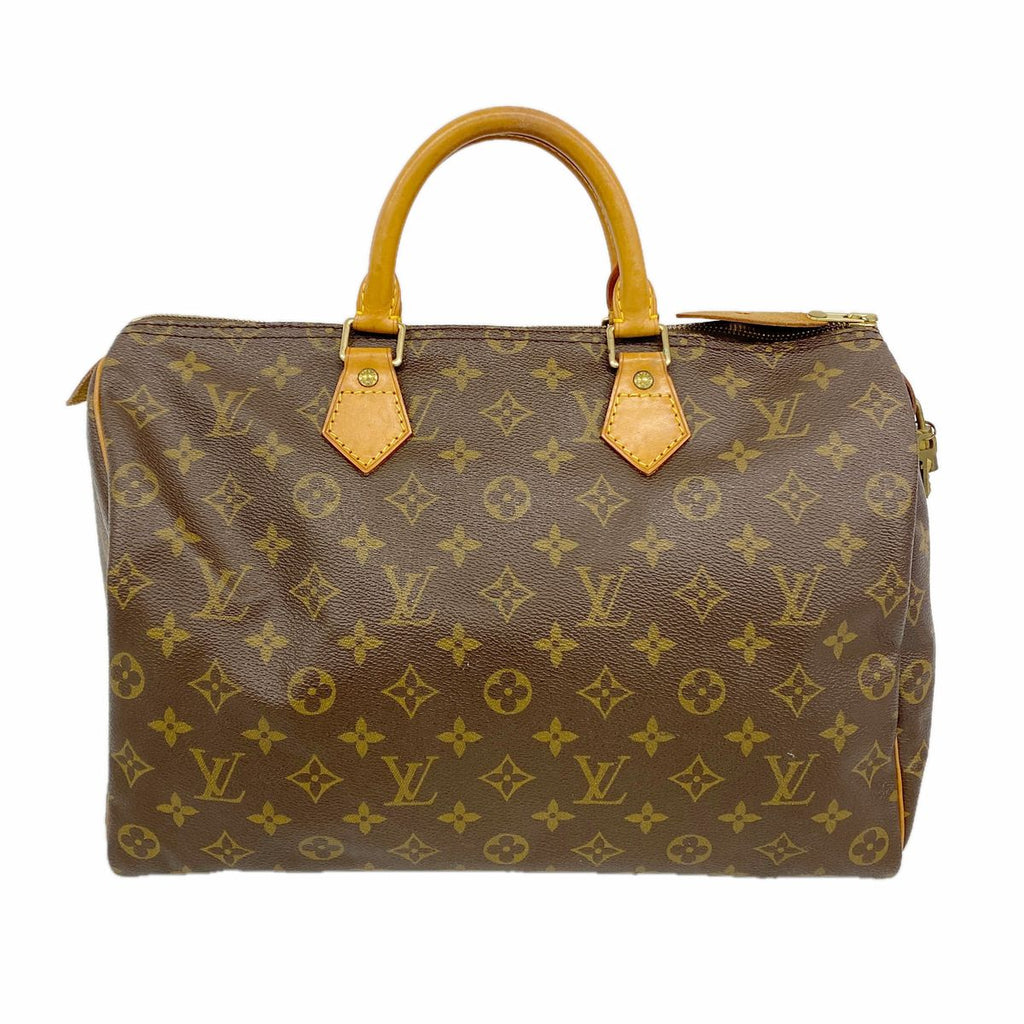 Louis Vuitton Handbag Monogram Speedy 35 Brown