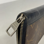 Louis Vuitton Wallet Monogram Macassar Zippy Vertical Brown Black — view 7