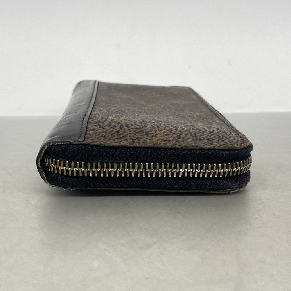 Louis Vuitton Wallet Monogram Macassar Zippy Vertical Brown Black — view 2