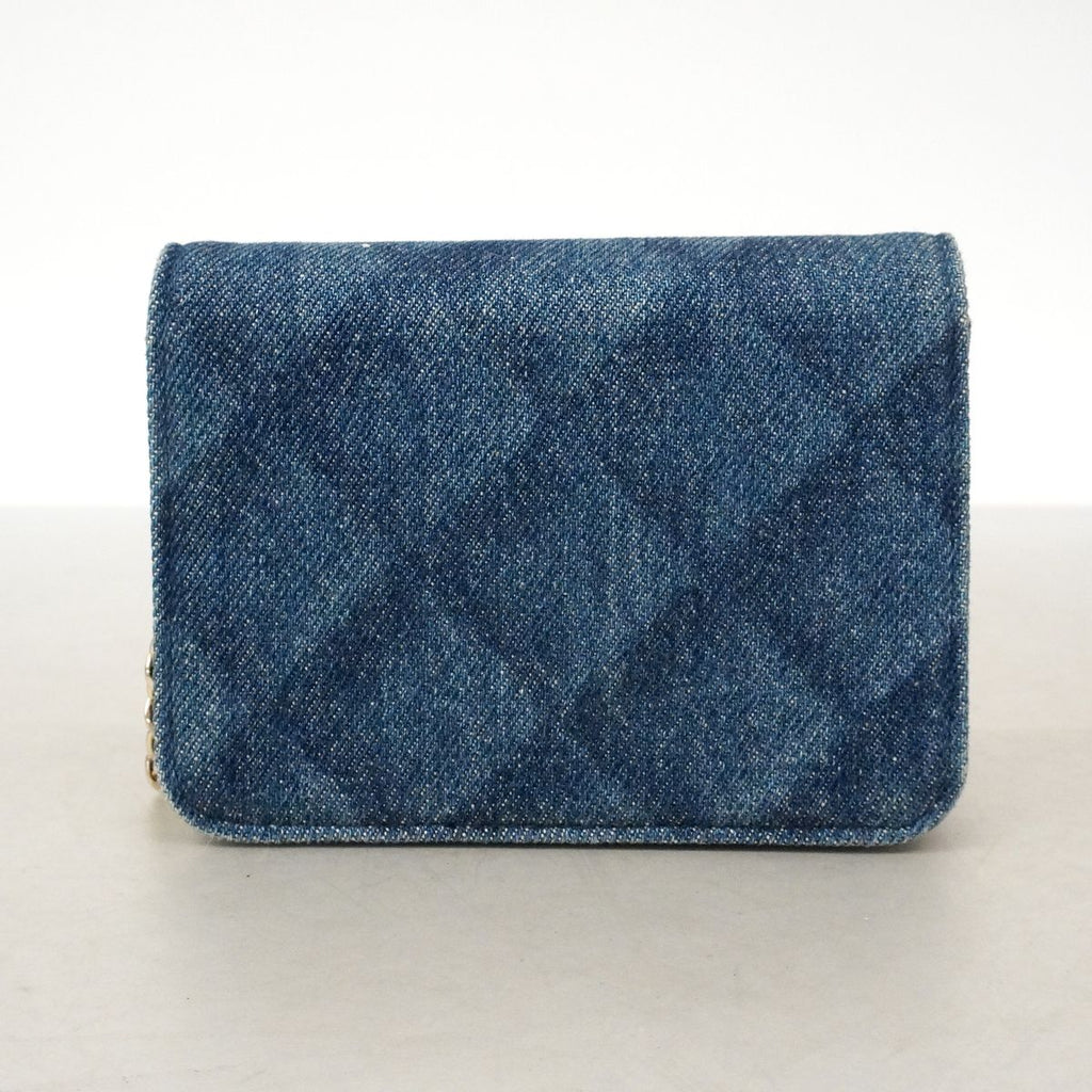 Chanel Waist Bag Quilted Denim Blue Champagne Gold — view 8