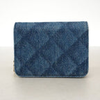 Chanel Waist Bag Quilted Denim Blue Champagne Gold — view 8