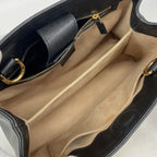 Gucci Handbag Sylvie Leather Black Gold 2-Way Bag — view 4