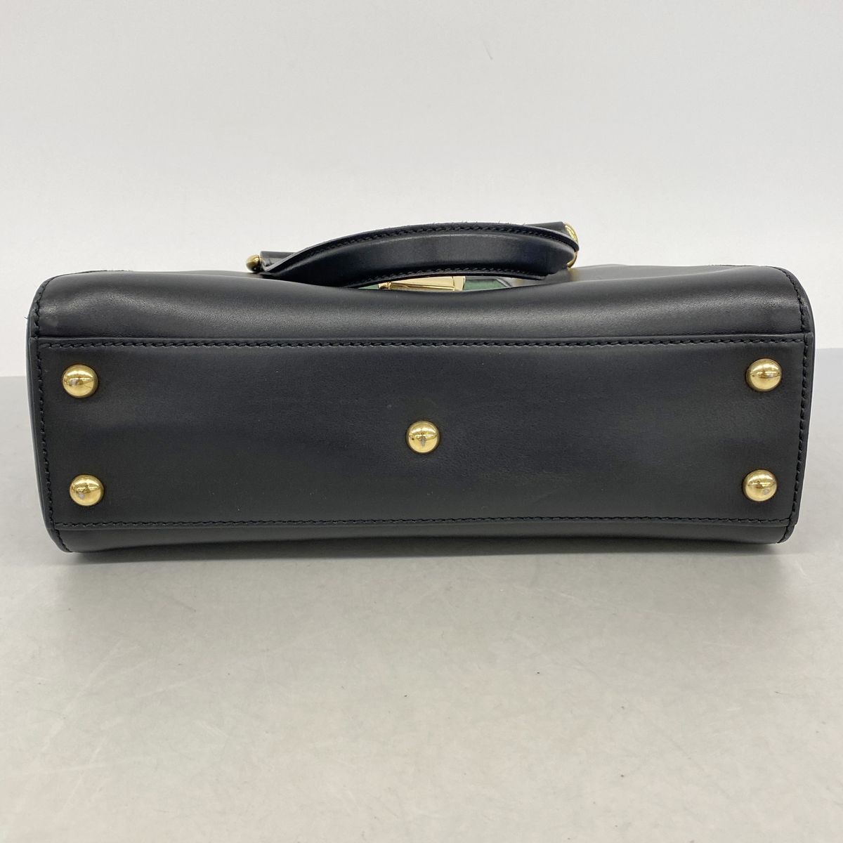 Gucci Handbag Sylvie Leather Black Gold 2-Way Bag — view 3