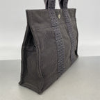 Hermes Tote Bag Herline PM Nylon Gray Silver — view 2