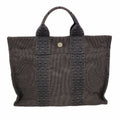 Hermes Tote Bag Herline PM Nylon Gray Silver