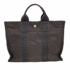 Hermes Tote Bag Herline PM Nylon Gray Silver