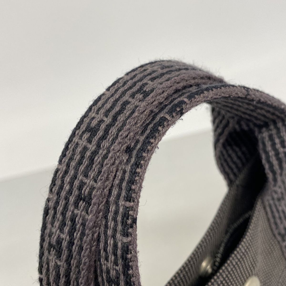 Hermes Tote Bag Herline PM Nylon Gray Silver — view 7