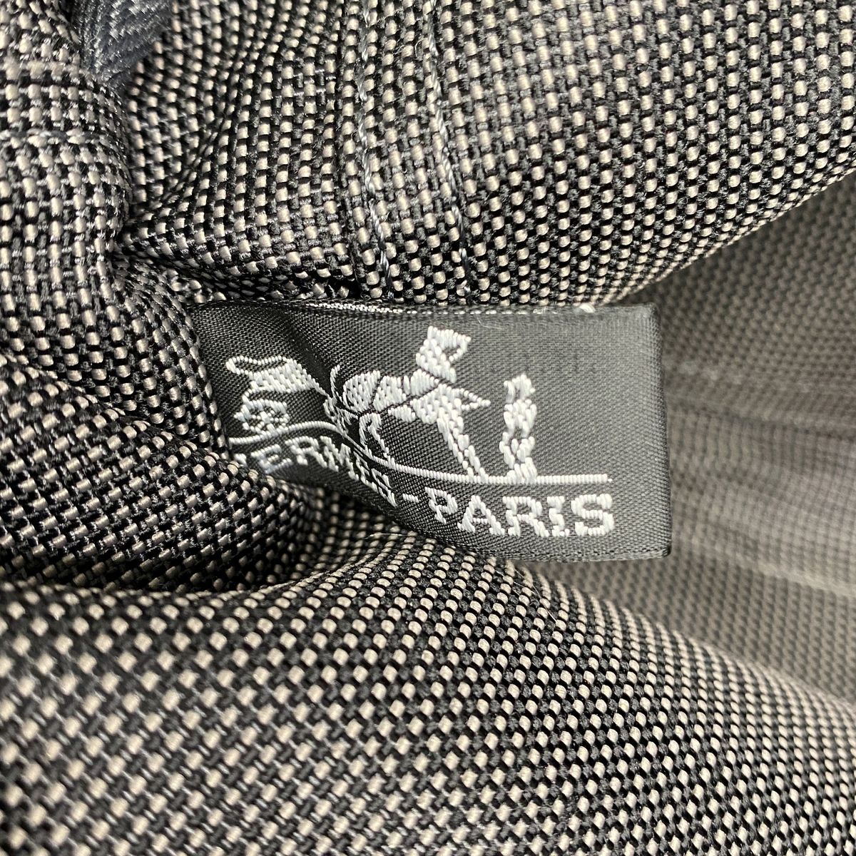 Hermes Tote Bag Herline PM Nylon Gray Silver — view 5