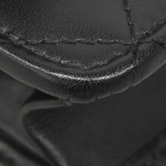 Chanel Wallet on Chain Cambon Lambskin Black Silver Shoulder Bag — view 6