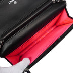 Chanel Wallet on Chain Cambon Lambskin Black Silver Shoulder Bag — view 4
