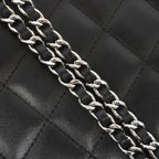 Chanel Wallet on Chain Cambon Lambskin Black Silver Shoulder Bag — view 7