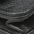 Chanel Wallet on Chain Quilted Caviar Leather Black Gold Shoulder Bag — view 6