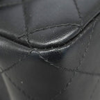 Chanel Shoulder Bag Mini Quilted Lambskin Black Gold — view 6