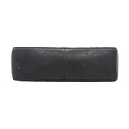 Chanel Shoulder Bag Maxi Quilted Caviar Leather Black Silver — view 3