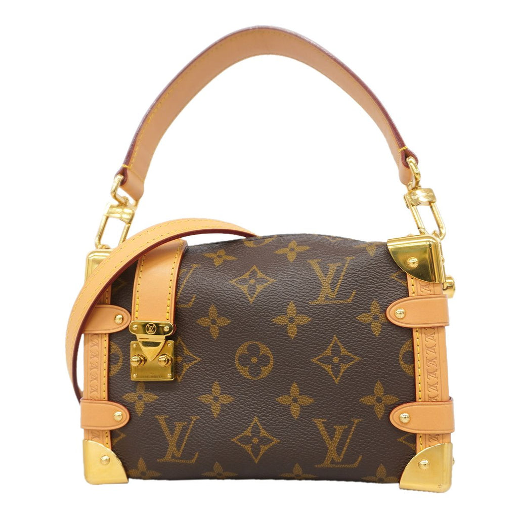 Louis Vuitton Handbag Monogram Side Trunk PM Brown 2-Way Bag