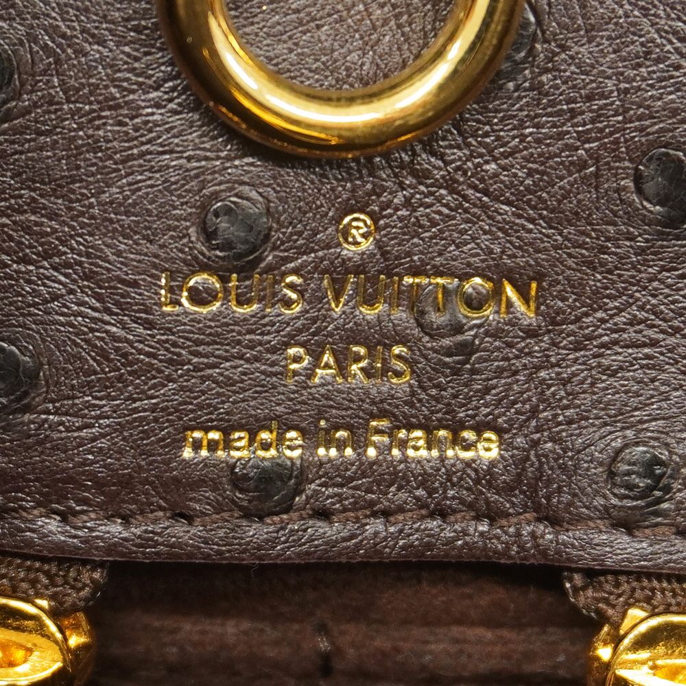 Louis Vuitton Tote Bag Monogram Etoile Exotic MM Python Ostrich Brown 2-Way — view 5
