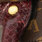 Louis Vuitton Tote Bag Monogram Etoile Exotic MM Python Ostrich Brown 2-Way — view 7