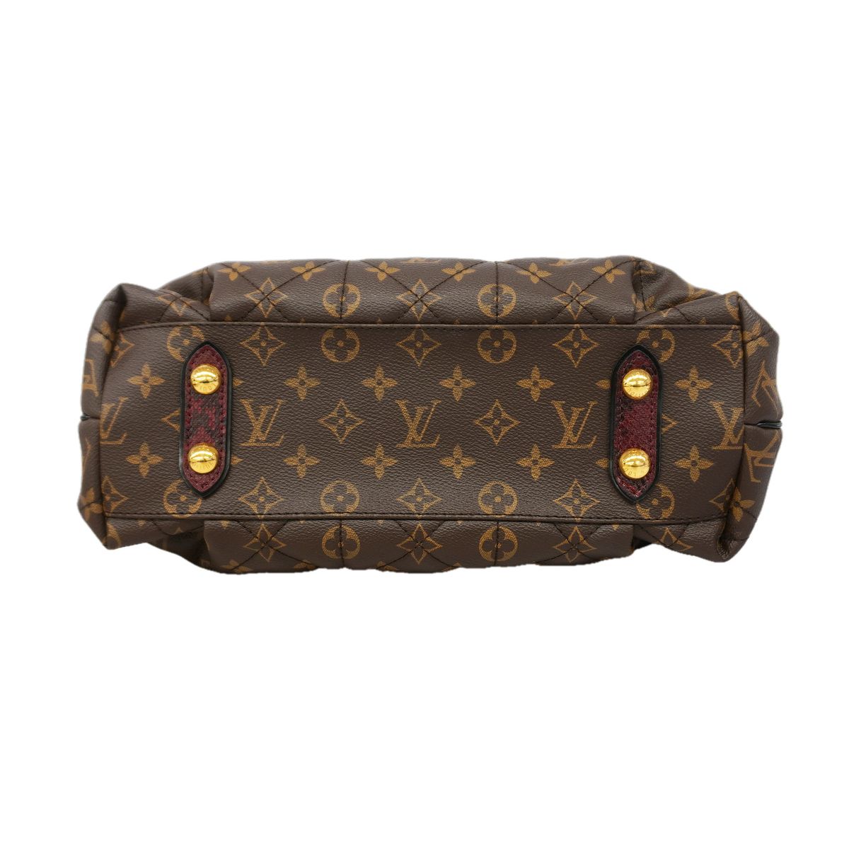Louis Vuitton Tote Bag Monogram Etoile Exotic MM Python Ostrich Brown 2-Way — view 3
