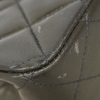 Chanel Shoulder Bag Quilted Lambskin Black Gold — view 6