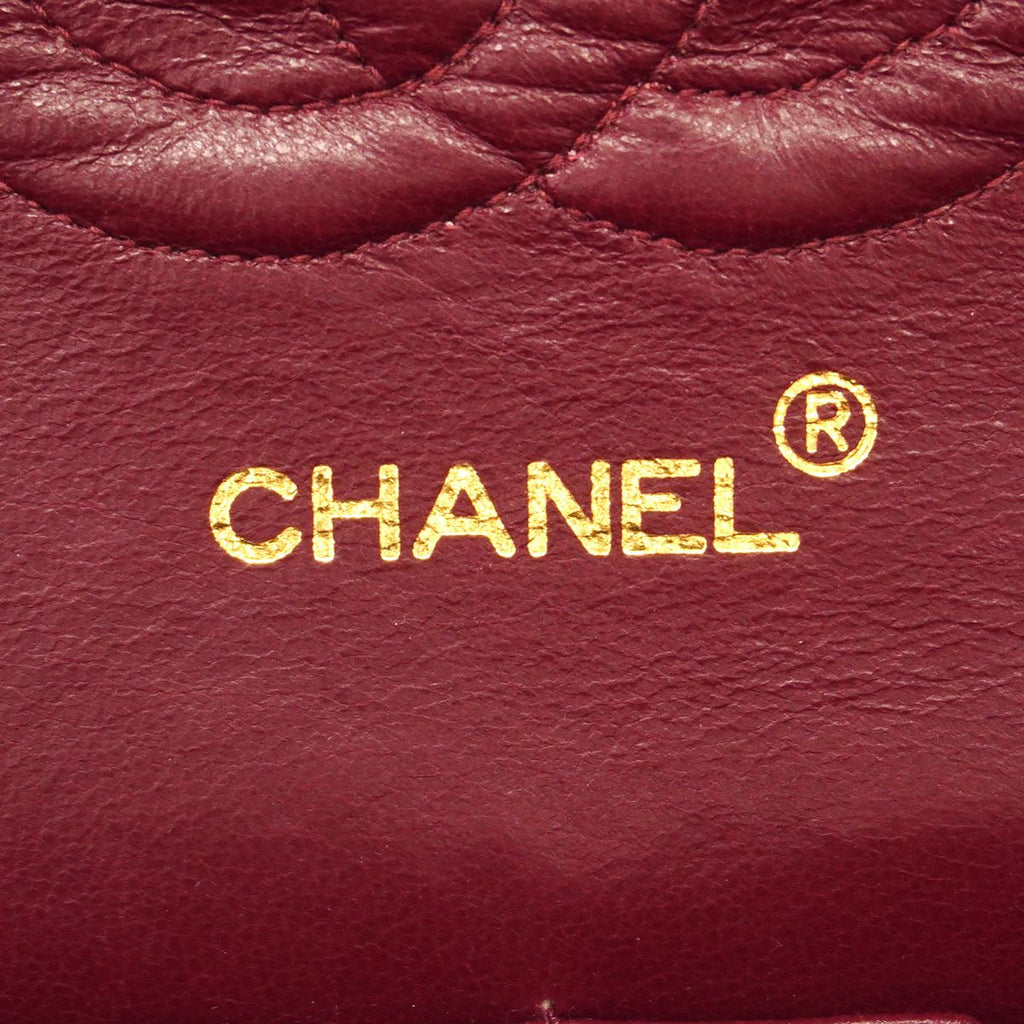 Chanel Shoulder Bag Quilted Lambskin Black Gold — view 5