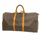 Louis Vuitton Boston Bag Monogram Keepall Bandouliere 55 Brown