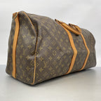 Louis Vuitton Boston Bag Monogram Keepall Bandouliere 55 Brown — view 2