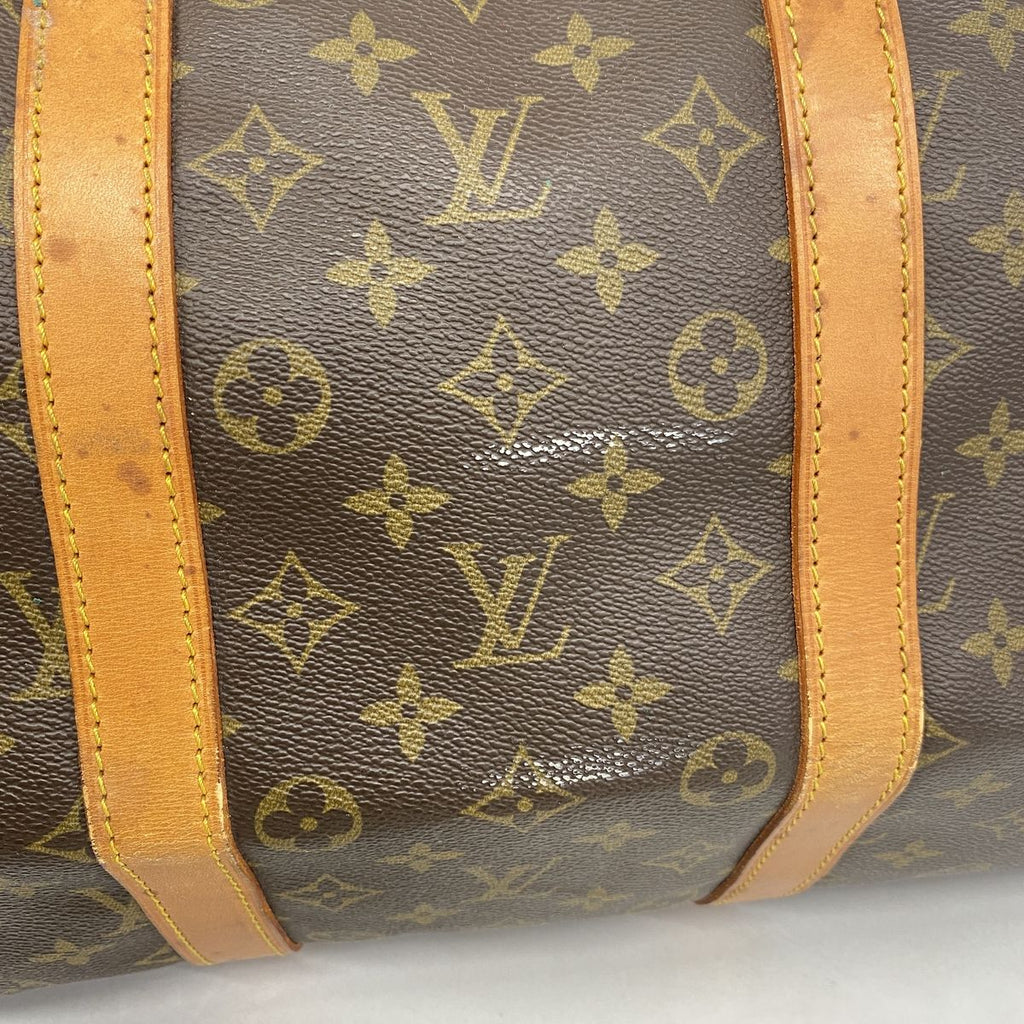 Louis Vuitton Boston Bag Monogram Keepall Bandouliere 55 Brown — view 8