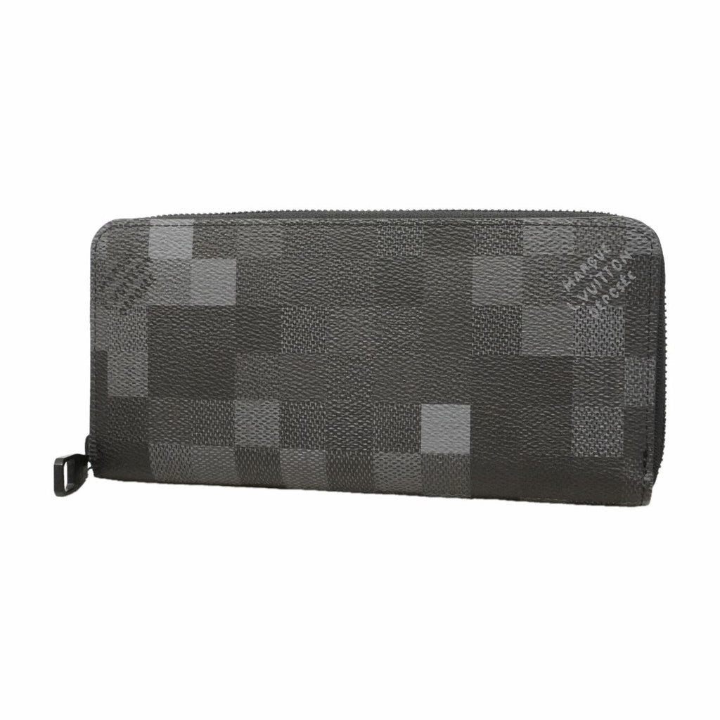 Louis Vuitton Wallet Damoflage Zippy Horizontal Black