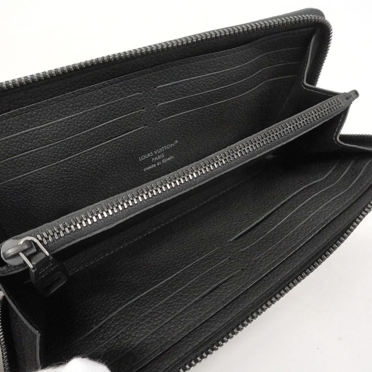 Louis Vuitton Wallet Damoflage Zippy Horizontal Black — view 3
