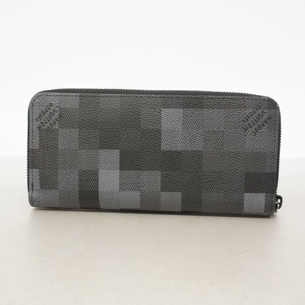 Louis Vuitton Wallet Damoflage Zippy Horizontal Black — view 6