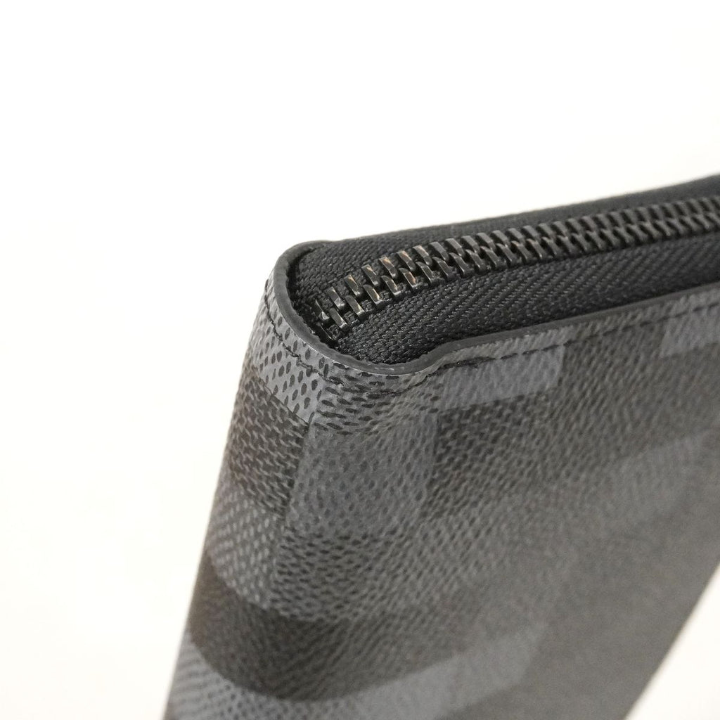 Louis Vuitton Wallet Damoflage Zippy Horizontal Black — view 5