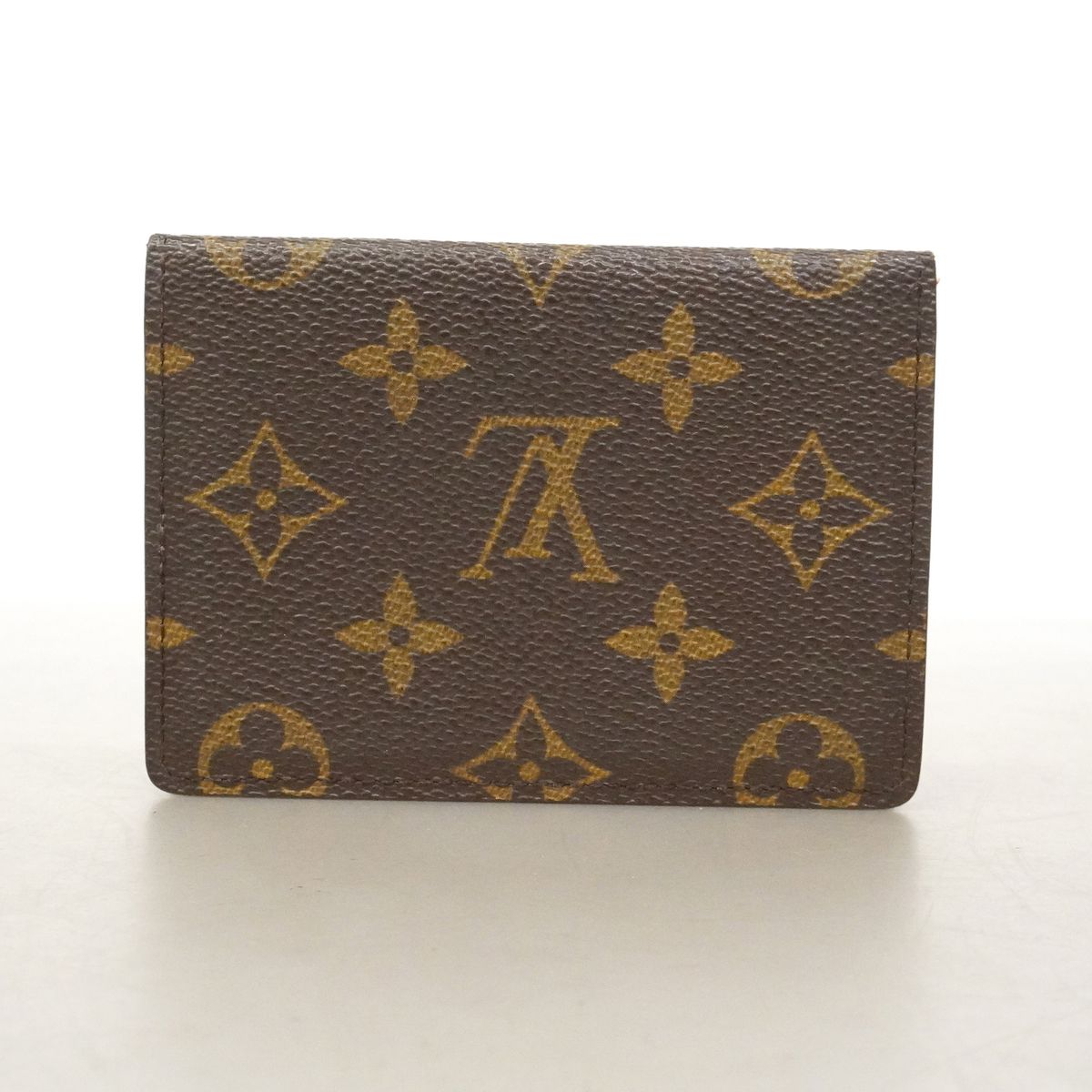 Louis Vuitton Card Case Monogram Porte 2 Cartes Vertical Brown — view 8