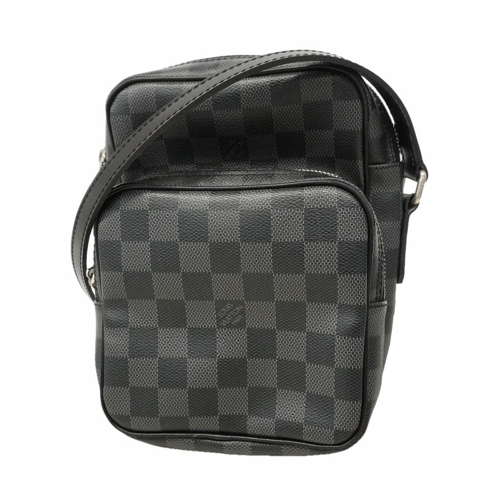 Louis Vuitton Shoulder Bag Damier Graphite Rem Black Gray