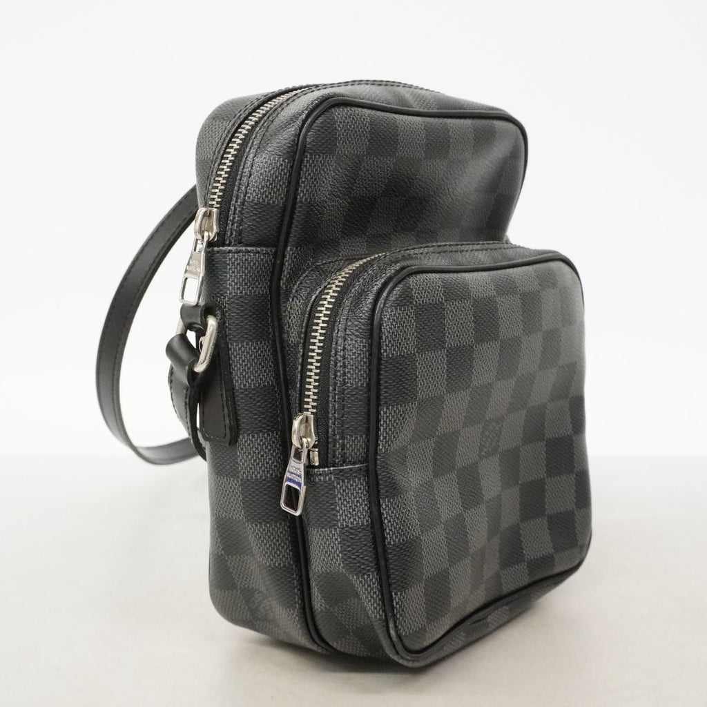 Louis Vuitton Shoulder Bag Damier Graphite Rem Black Gray — view 2