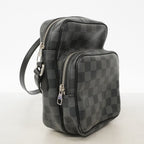 Louis Vuitton Shoulder Bag Damier Graphite Rem Black Gray — view 2