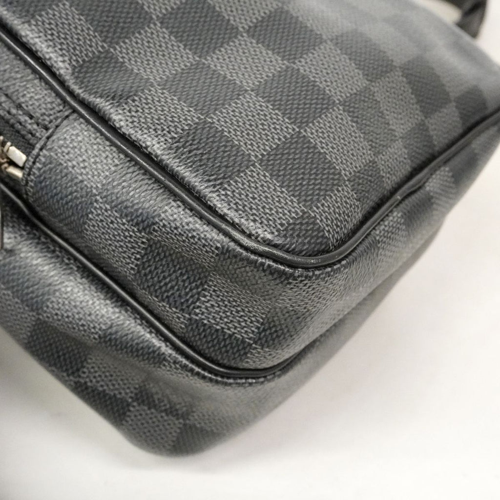 Louis Vuitton Shoulder Bag Damier Graphite Rem Black Gray — view 6