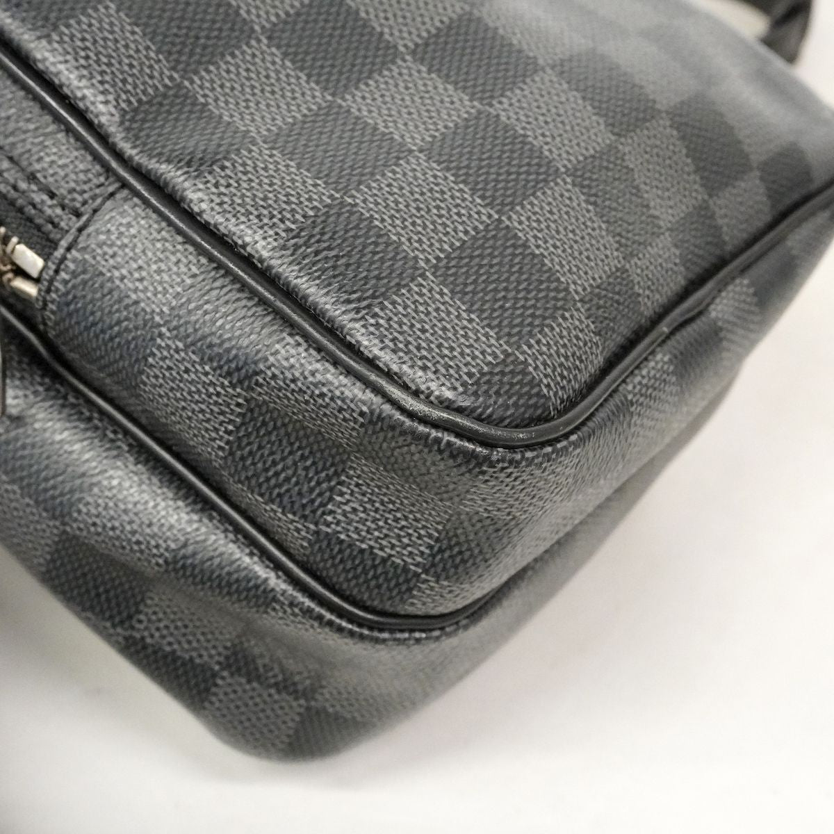 Louis Vuitton Shoulder Bag Damier Graphite Rem Black Gray — view 6