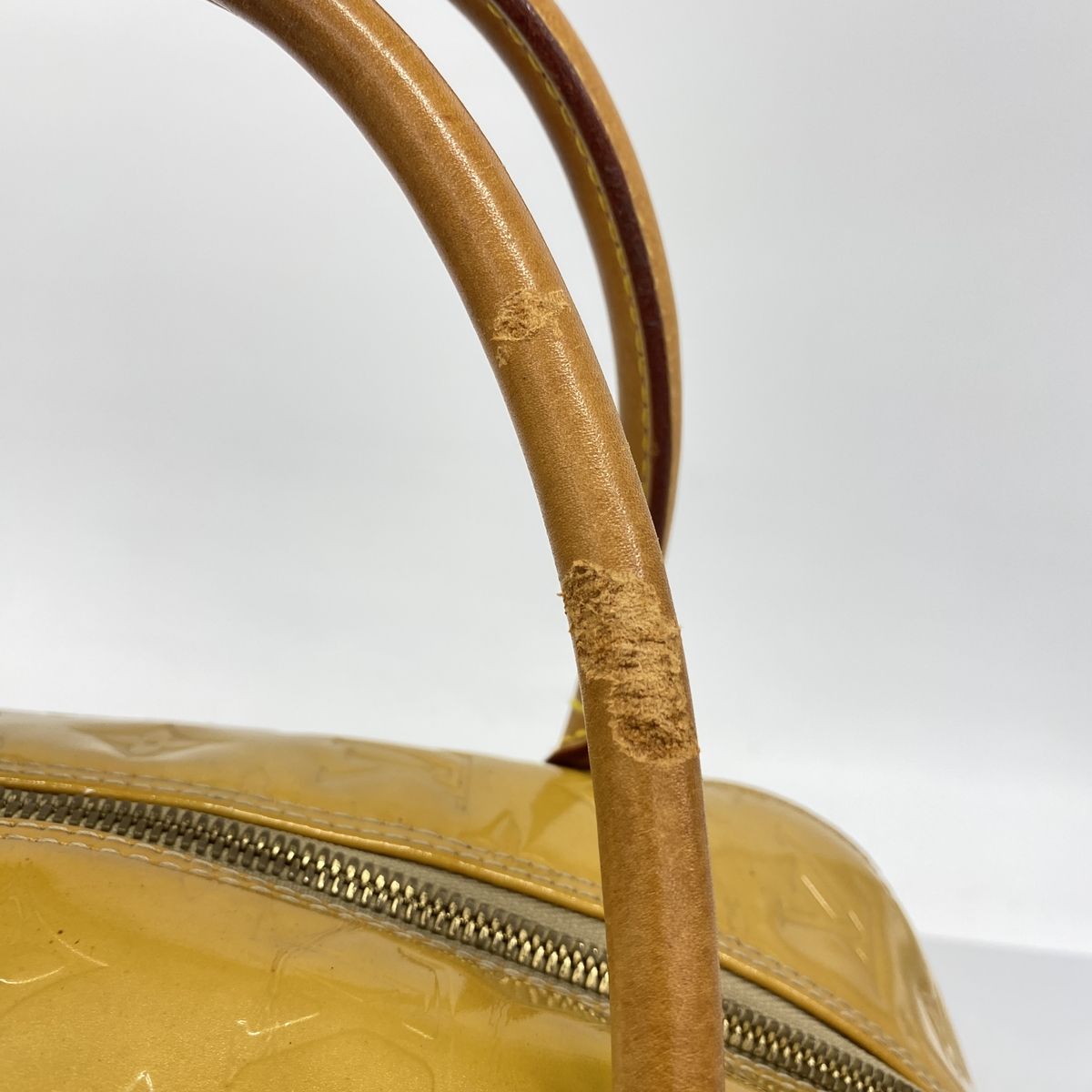 Louis Vuitton Handbag Vernis Tompkin Square Beige — view 6