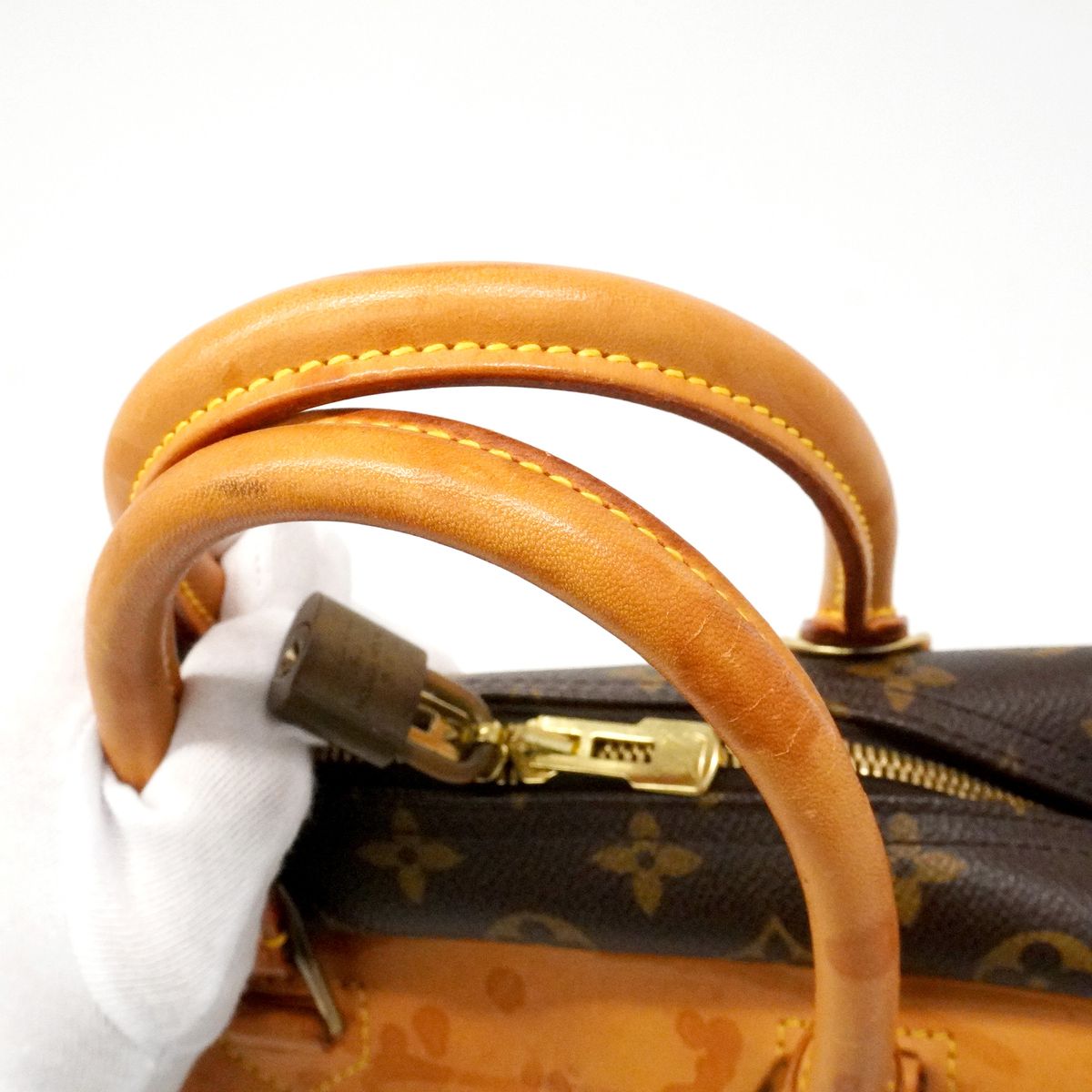 Louis Vuitton Handbag Monogram Deauville Brown — view 7
