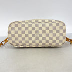 Louis Vuitton Tote Bag Damier Azur Neverfull PM White — view 3